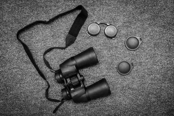 detail view of Big binoculars. - Φωτογραφία, εικόνα