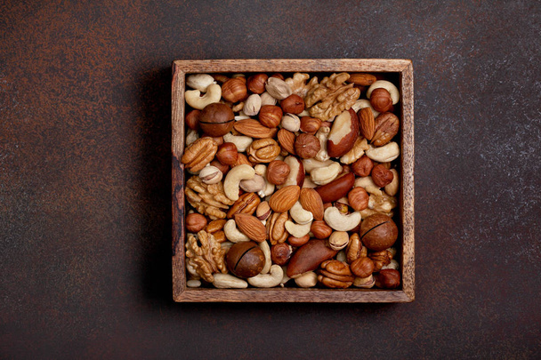 mix of different nuts - Фото, изображение