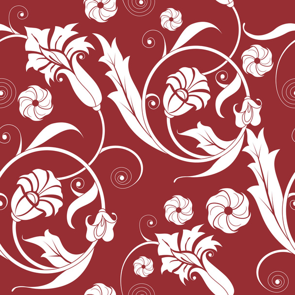 Seamless floral background - Vector, afbeelding