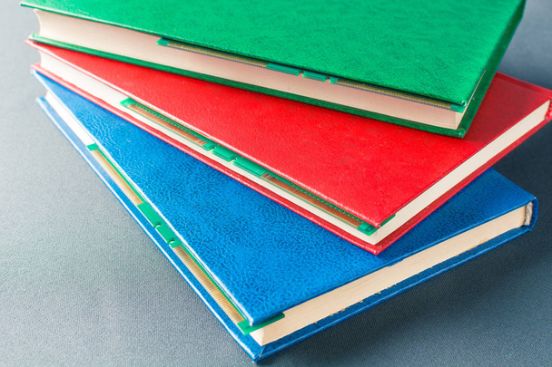 RAM is inserted in pages of colorful books - Foto, Imagem