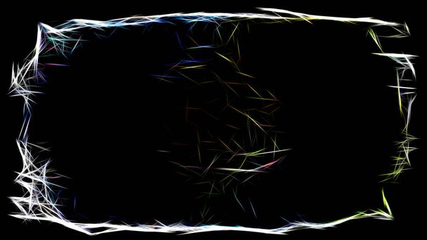 Image abstraite de fond fractale noire
 - Photo, image