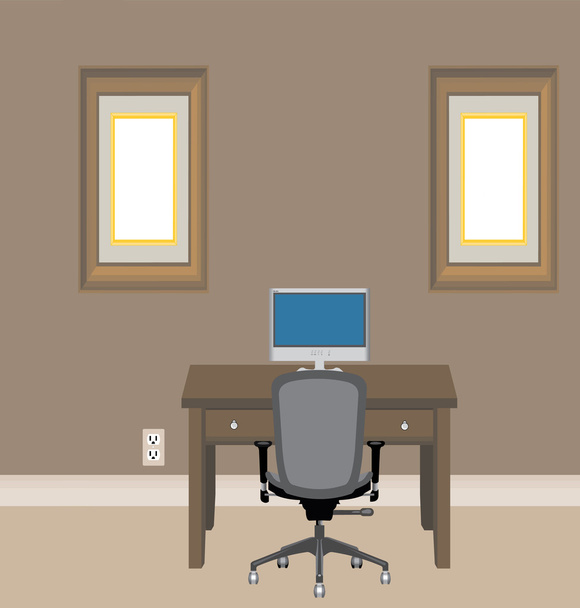 Home Office - Vetor, Imagem