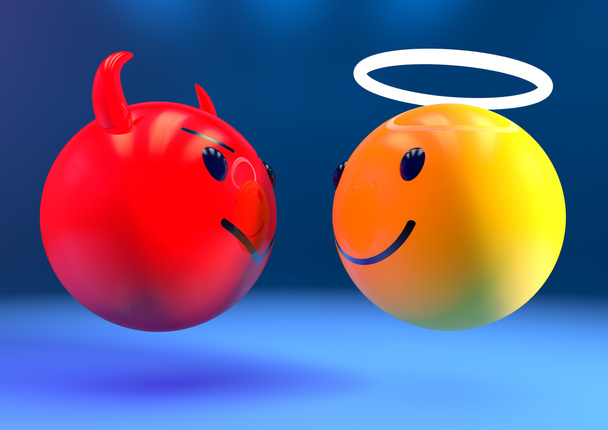 Le bien contre le mal emoji
 - Photo, image