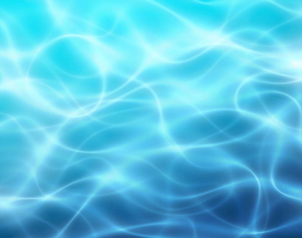 Blue deep water and sea abstract natural background. Vector illustration - Vector, Image
