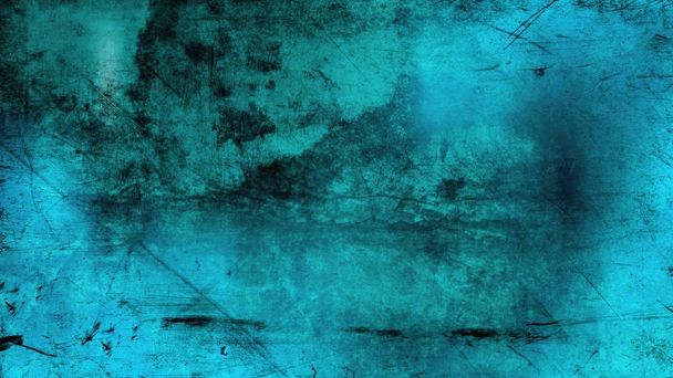 Black and Turquoise Grunge Background Image - Photo, Image
