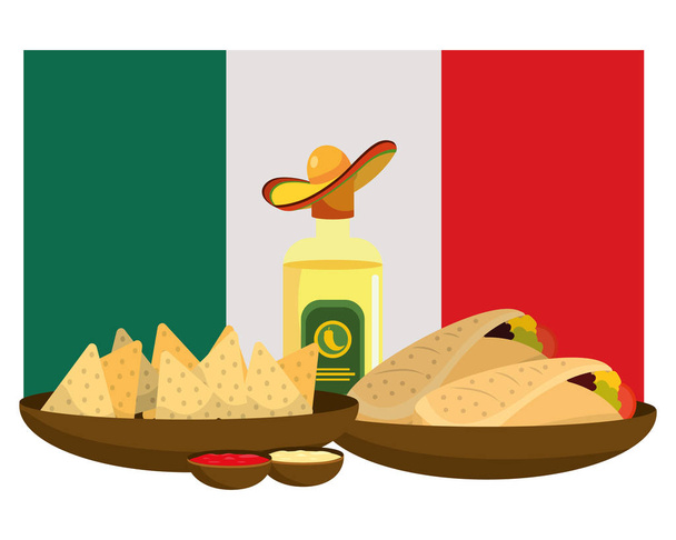 délicieux mexicain dessin animé alimentaire
 - Vecteur, image