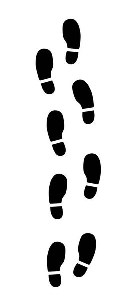 Современный дизайн обуви шаг иконка на белом фоне
 - Вектор,изображение