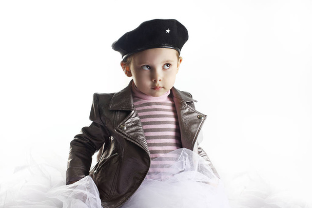Portrait de la petite fille Che Guevara cosplay
 - Photo, image