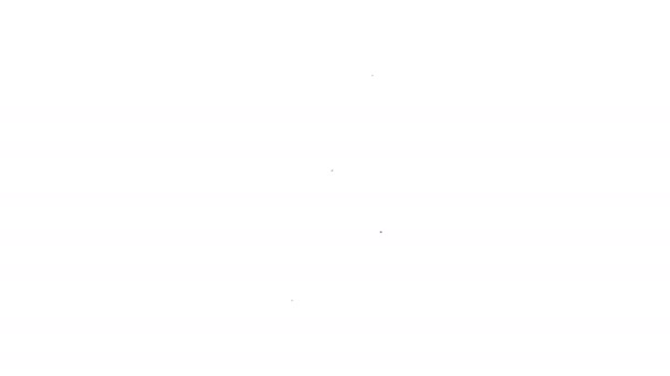 Szürke Szúró néz bemutatás szív üt arány vonal ikon-ra fehér háttér. Alkalmasság app fogalom. 4k Video Motion grafikus animáció - Felvétel, videó