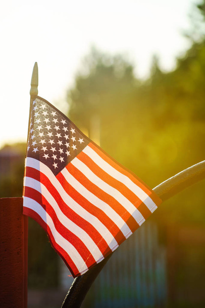american flag, close up - Foto, Bild