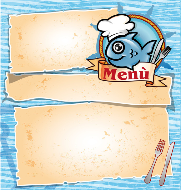 rybí menu - Vektor, obrázek