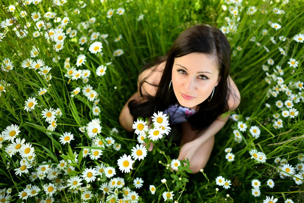 lente vrouw - Foto, afbeelding