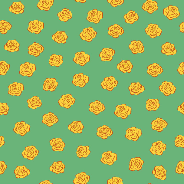Background with roses. Seamless pattern. Vector illustration - Vector, imagen