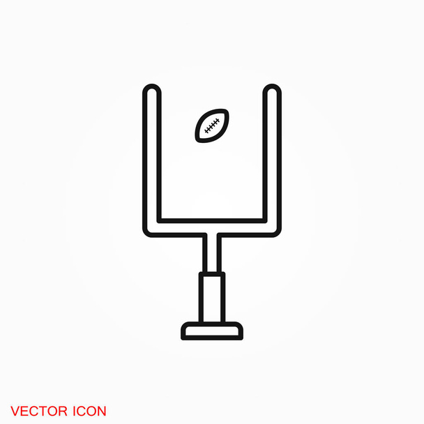 Symbole vectoriel d'icône de rugby pour la conception
 - Vecteur, image