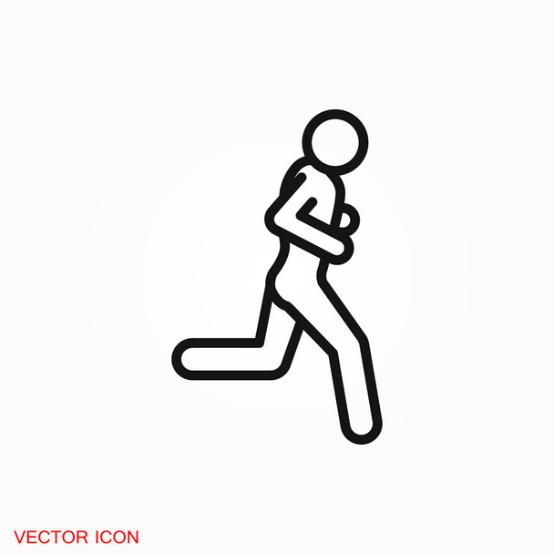 Running Icon vector sign symbol for design - Vector, Image