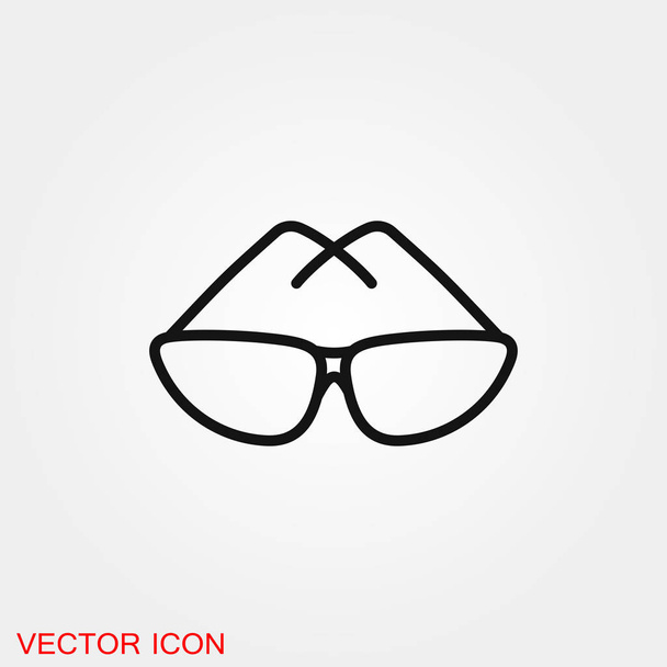 Napszemüveg ikon vektor előjel design - Vektor, kép