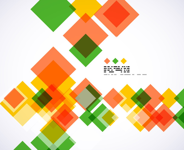 kleurrijke vierkant geometrische achtergrond - Vector, afbeelding