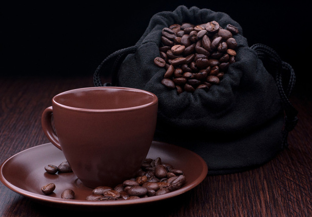 コーヒー穀物コーヒー カップ - 写真・画像