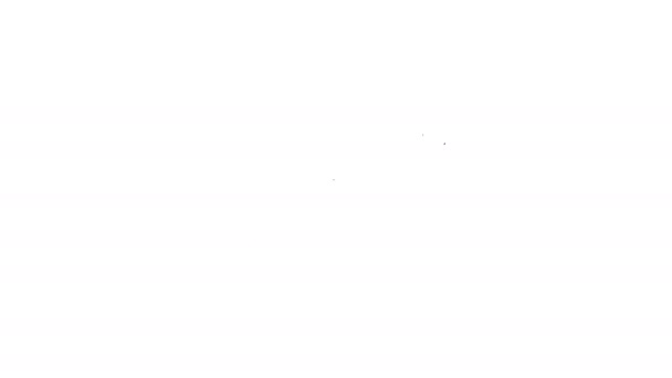 ícone de linha de sofá cinza no fundo branco. Animação gráfica em movimento de vídeo 4K
 - Filmagem, Vídeo
