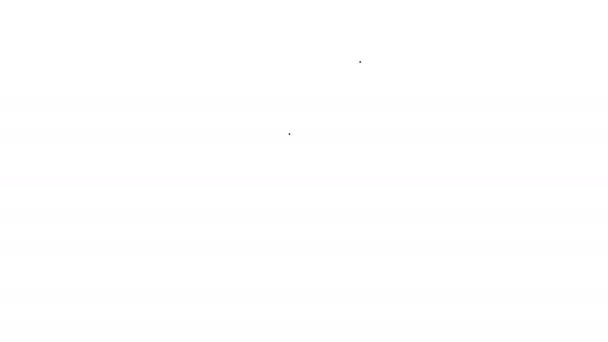 Ícone de linha de elo de corrente cinza no fundo branco. Ligação única. Animação gráfica em movimento de vídeo 4K
 - Filmagem, Vídeo