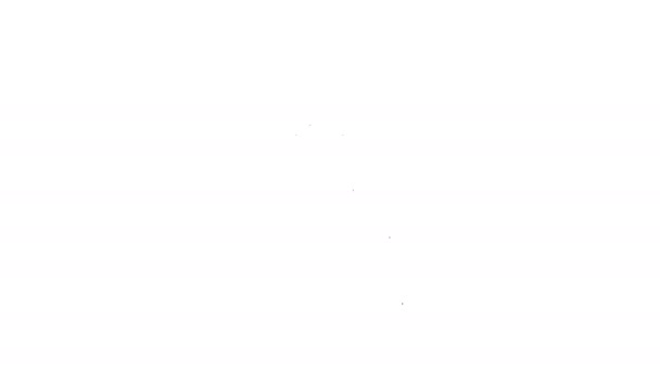 Icono de línea de mierda gris sobre fondo blanco. Animación gráfica de vídeo 4K
 - Imágenes, Vídeo