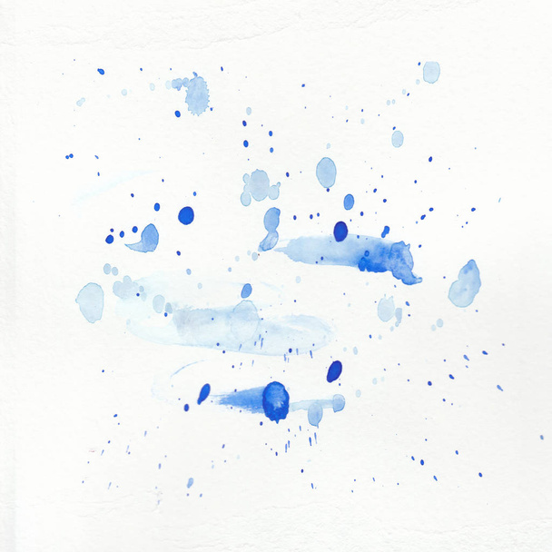 jasny niebieski tła akwarela  - Zdjęcie, obraz