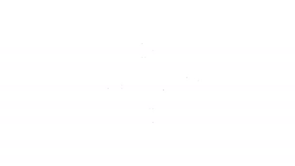 Cible grise avec symbole dollar icône de ligne sur fond blanc. Icône cible d'investissement. Concept d'entreprise réussi. Espèces ou argent signe. Animation graphique de mouvement vidéo 4K
 - Séquence, vidéo