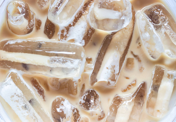 アイス コーヒーのクローズ アップ - 写真・画像