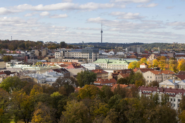 高所からのビリニュスの眺め.リトアニア - 写真・画像