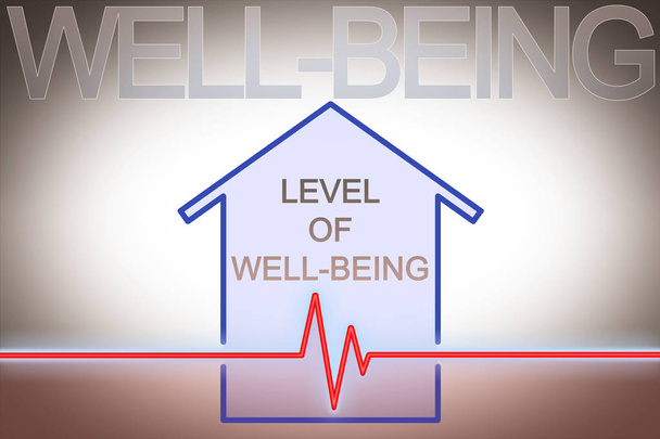 Su nivel de bienestar en el hogar - imagen conceptual con chequeo c
 - Foto, Imagen