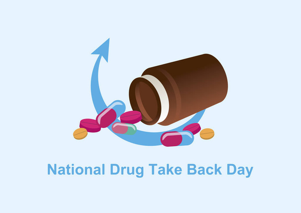 Kansallinen huumeiden takaisinottopäivä - vektoriesimerkki
.  - Vektori, kuva