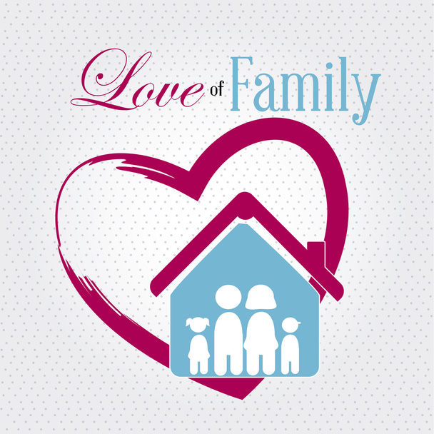 love of family - Vector, Image