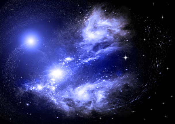 sterrenstelsel in een vrije ruimte - Foto, afbeelding