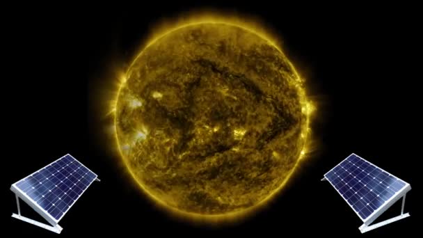 4k Conceito de usar a energia solar - Alguns elementos fornecidos pela NASA
 - Filmagem, Vídeo