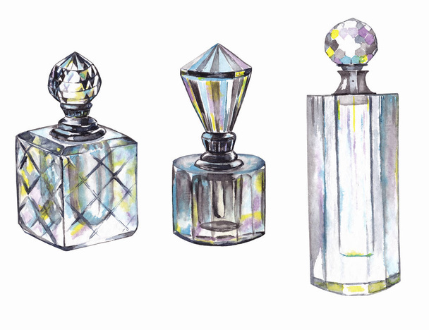 Vintage perfume bottles. - 写真・画像