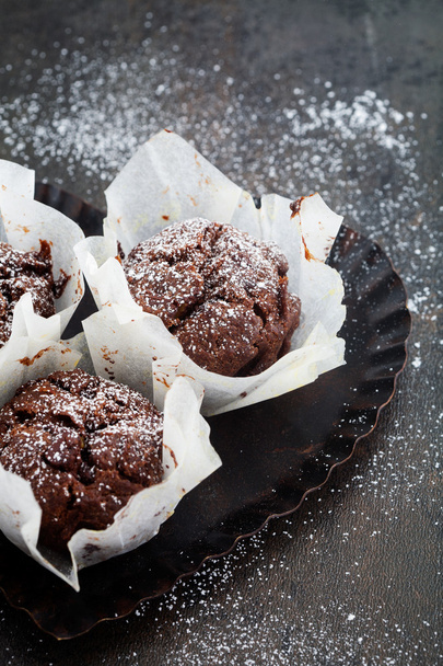 Chocolate muffin - Foto, afbeelding