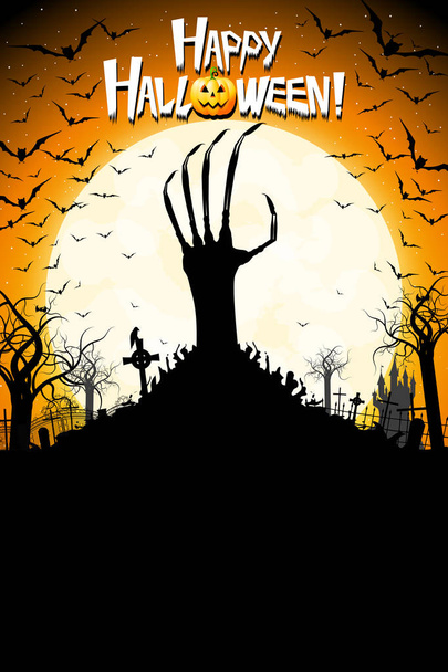 fröhliches halloween - banner / poster - Foto, Bild