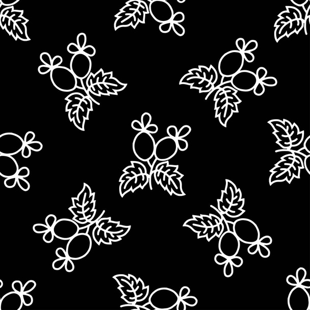 Abstract pattern black and whit doodle - ベクター画像
