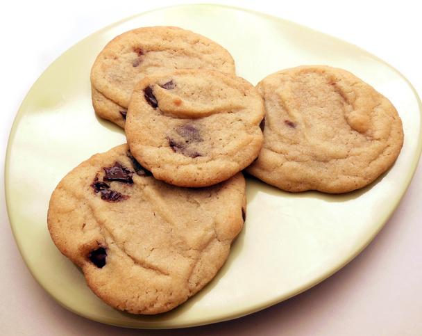 zelfgemaakte chocolade chip koekjes - Foto, afbeelding