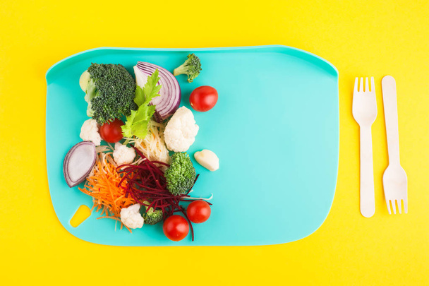 Salata, çorba, Smoothie için malzemeler kes - Fotoğraf, Görsel