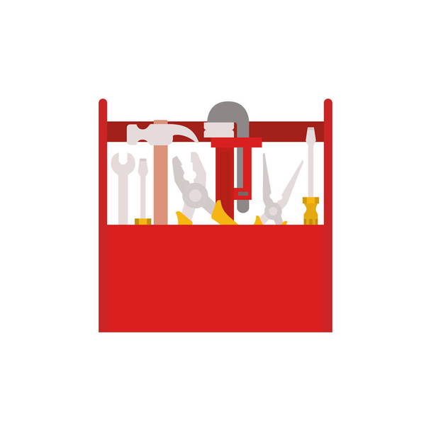construction tool box isolated icon - Vector, Image