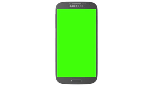 Samsung Galaxy S4 vihreällä näytöllä ja Alpha Matte
 - Materiaali, video