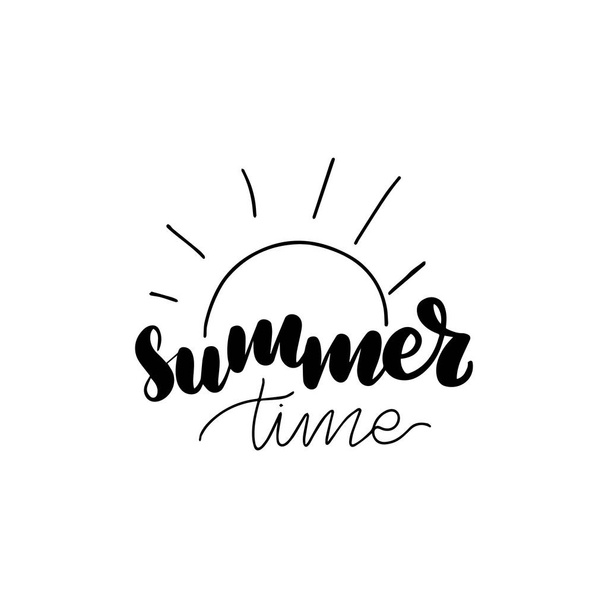 lettering summer time - Vector, imagen