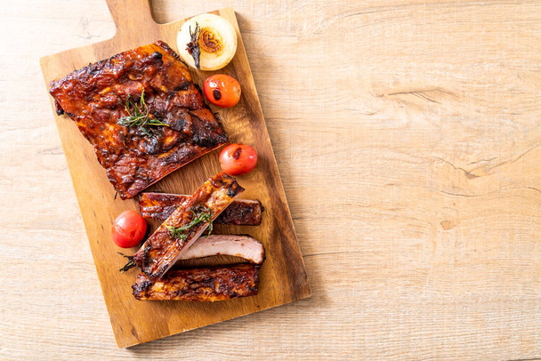 grilled barbecue ribs pork - Photo, Image