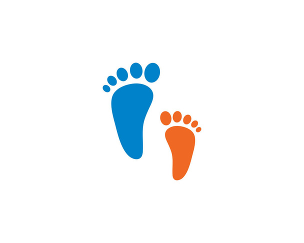 foot logo template vector icon - Vector, Image