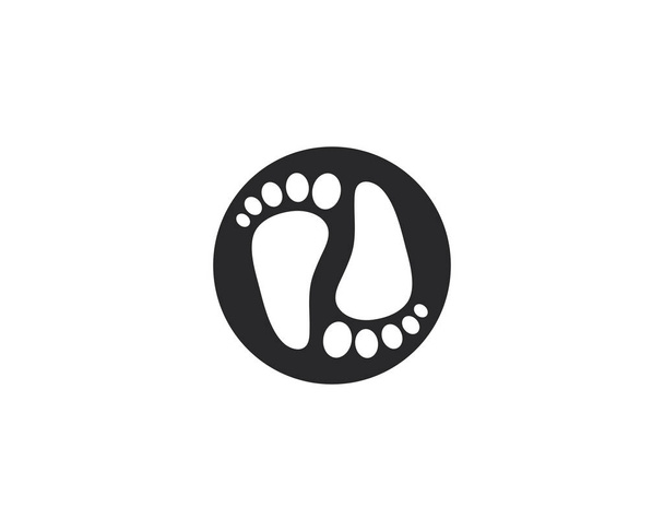Sablon Logo vektoros ikon láb - Vektor, kép