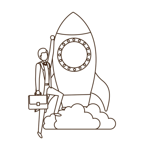 obchodník s raketovou avatarem - Vektor, obrázek