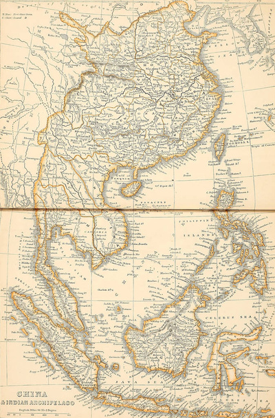 Régi Térkép. Engravin kép - Fotó, kép