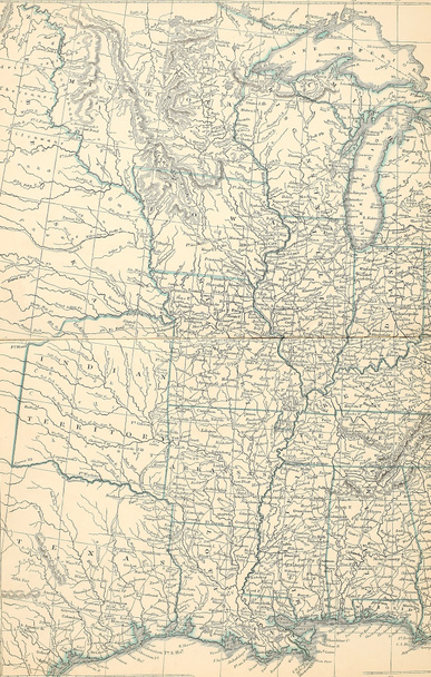 Eski harita. Gravin görüntü - Fotoğraf, Görsel