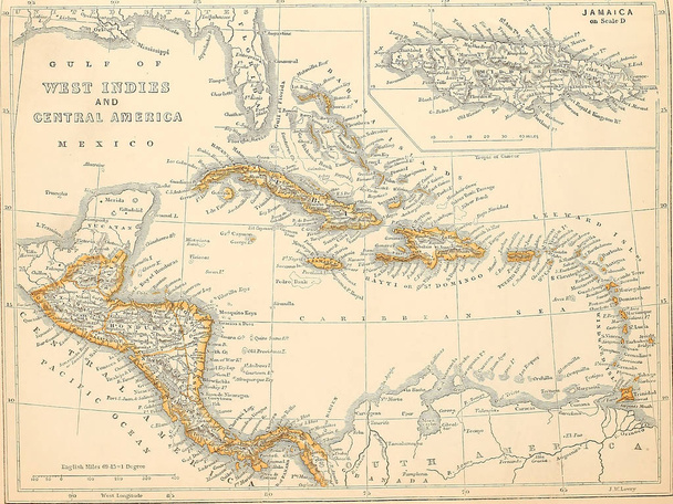 Régi Térkép. Engravin kép - Fotó, kép